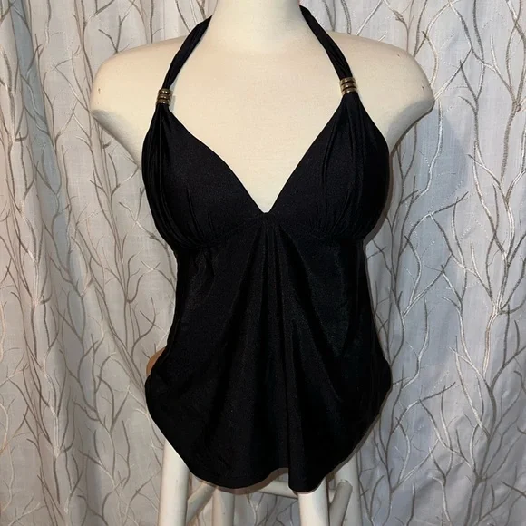 Swim top. Black. - Picture 1 of 6